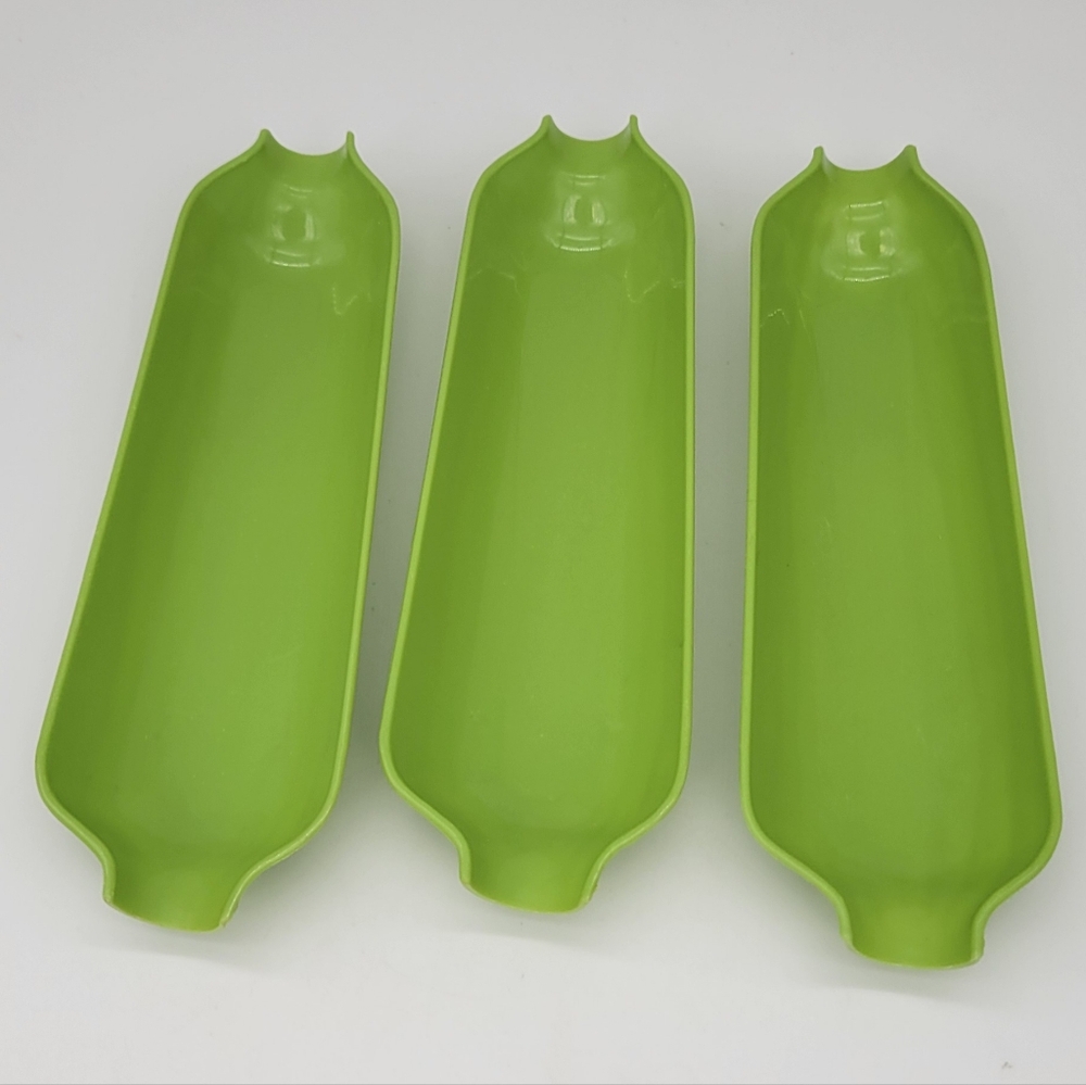 3 Corn On The Cob Green Holders By Royal Products USA